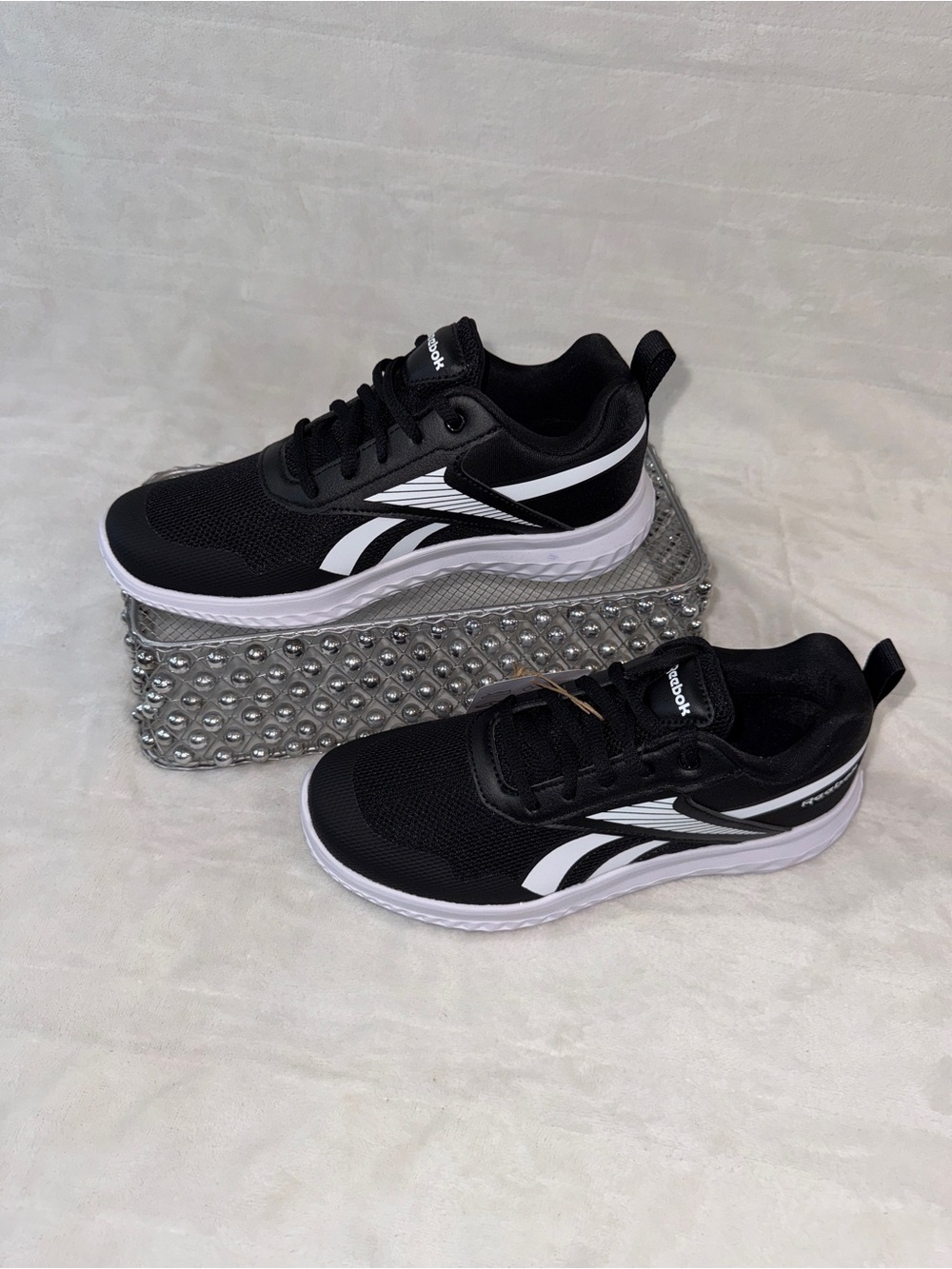 Reebok Rush Runner 5 Black White Kids Youth 3 Women’s 4.5 100237345 NWT - Picture 12 of 14